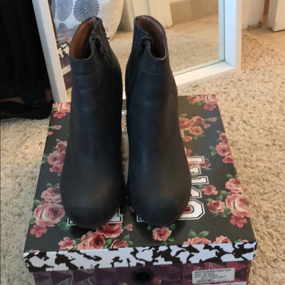 Jeffrey Campbell Hanger Booties, Black leather - Picture 4 of 6